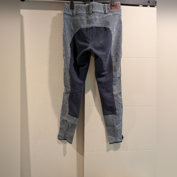 Striped Blue Women's Jeans - Picture 5 of 6